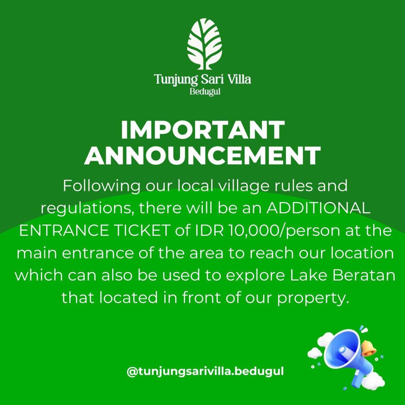 Tunjung Sari Villa Bedugul Bedugul  Εξωτερικό φωτογραφία